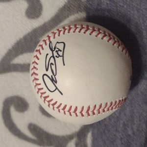 Baseball signed by Jake Sanchez (San Diego Padres)